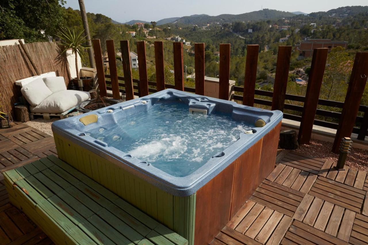 Amazing Vila Close To Sitges, Jacuzzi, Swimming Pool & Exellent Views Olivella Luaran gambar